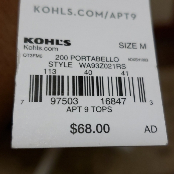 APT 9 FAUX LEATHER BROWN JACKET SIZE MEDIUM - Picture 10 of 13